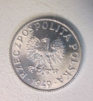 1949 Republic Issues 1 Grosz Aluminum Coin photo