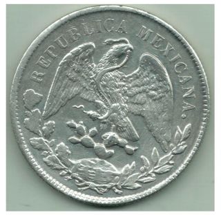 Silver Resplandor Peso 1898 Guanajuato Xf photo