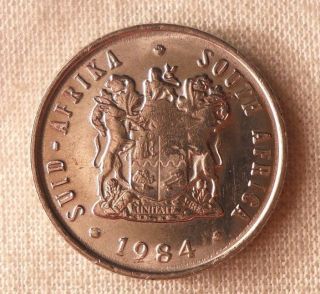 1984 South Africa 5 Cents - Au/unc - Proof Like/proof - photo