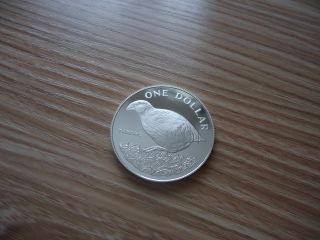 Zealand: 1982 Takahe Bird $1 Silver Proof Coin,  Rare photo
