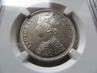 Britsh India Ngc Graded 1862b Type C/2,  1/2 Rupee photo