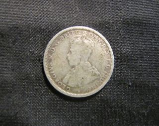 1915 Australia 1 Shilling Silver Coin photo