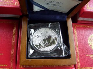 2012 Commemorative Silver Panda - China - In Case And With photo