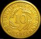 Germany - German Weimar Republic - German 1924a 10 Reichspfennig Coin Germany photo 1