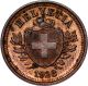 1928 B Switzerland Rappen Coin Red Brown Unc Bu Europe photo 1