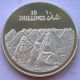 Somalia 1979 Camp Scene 10 Shillings Silver Coin,  Proof, Africa photo 1