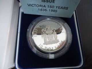 Australia: 1985 Victoria State,  $10 Silver Proof Coin photo