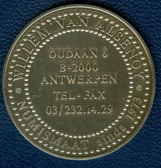 1973 Belgium Advertising Medal Issued By Willem Van Alsenoy photo