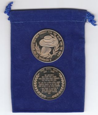 The Civil War 1861 - 1865 The Blue & The Grey - A Memorial Commemorative Coin photo