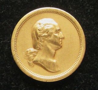U.  S.  Medal Medalette No.  603 George Washington Andrew Jackson 19 Mm Bronze photo