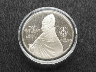 Pope Gregory X Silver Medal Franklin A7174 photo