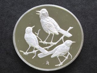 Nightingales Sterling Silver Medal Round A4315 photo