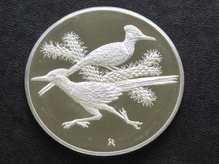 Roadrunner Sterling Silver Medal Round A4319 photo
