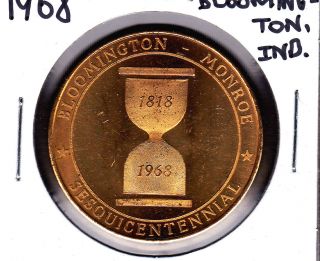 1818 - 1968 Bloomington,  In Indiana 50c So - Called Dollar Token photo
