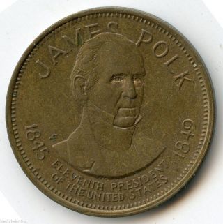 James Polk 1845 - 1849 President Medal - Bronze - Kp269 photo