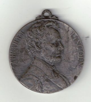 1909 Abraham Lincoln Whitehead & Hoag Centennial Medal photo