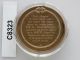 1878 Knights Of Labor National Union Proof Bronze Medal Franklin C8323 Exonumia photo 1