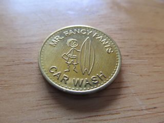 Mr.  Fancy Pants Car Wash Token Surfer Boy Vacuum Token Tj2 photo