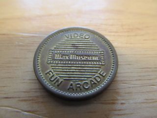 Wax Museum Video Fun Arcade Rare Game Token Tj2 photo