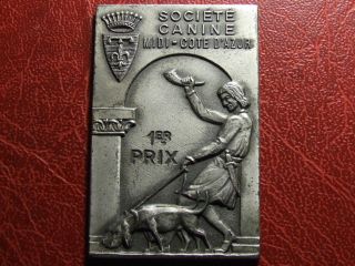 Art Deco Canine Competition 1st Price Winner Silver Pl.  Medal photo