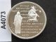 Sarah Bernhardt Sterling Silver Medal Round A4073 Exonumia photo 1