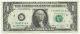 1974 C $1.  00 Philadelphia 2nd Impression Face 2 Back Offset Xf++ Paper Money: US photo 1