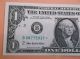 Unc Rare $1 Star Note 2003 A District B 2 York Uncirculated One Dollar Bill Small Size Notes photo 2