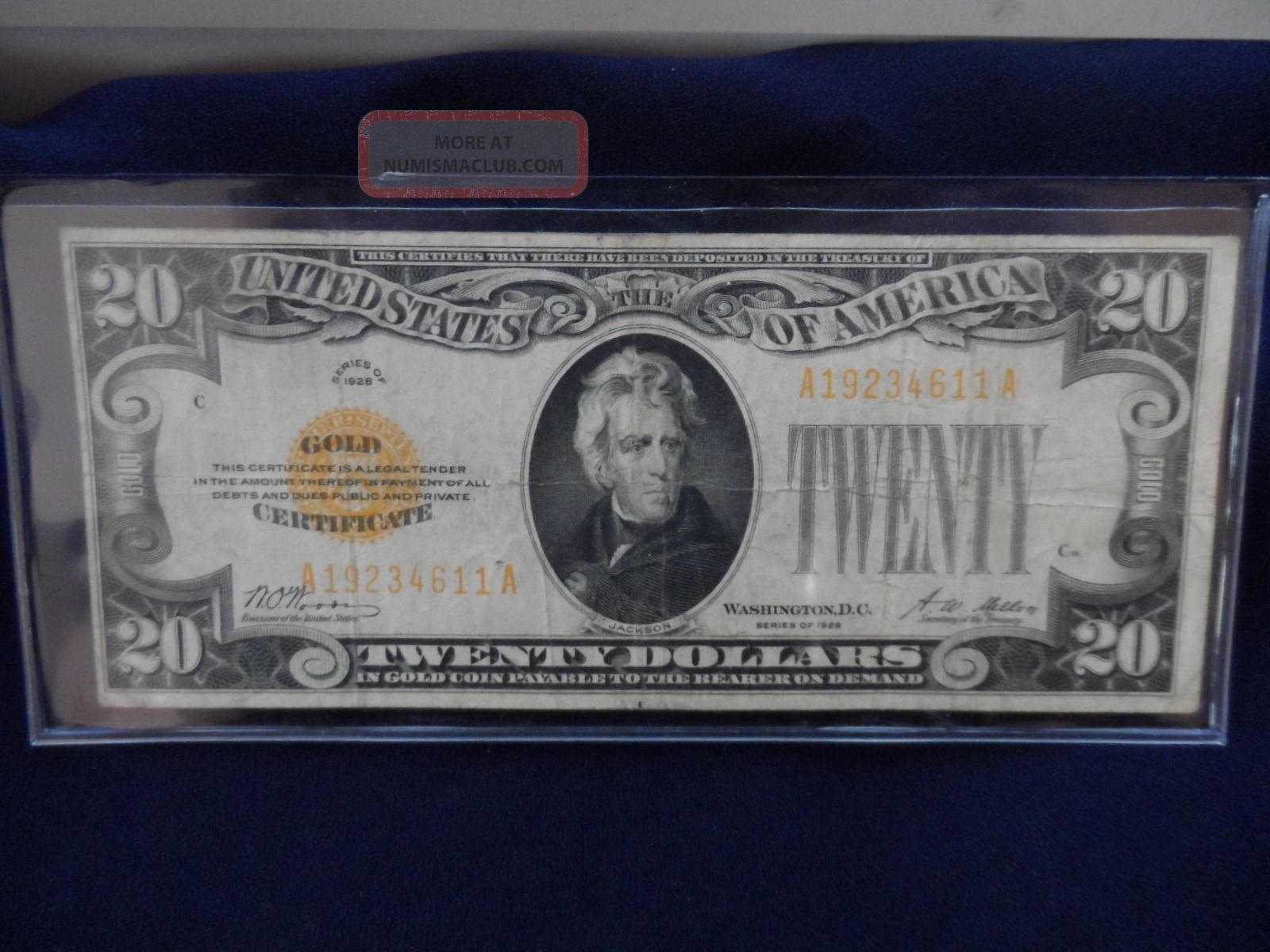 Fr.  2402 $20 1928 Gold Certificate.  - Good/very Good. . . Small Size Notes photo