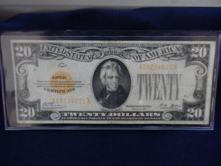 Fr.  2402 $20 1928 Gold Certificate.  - Good/very Good. . . photo