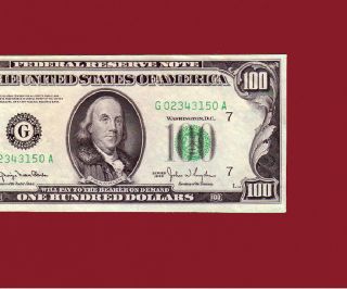 Own A Gem Mule Note Chicago $100 Dollar 1950 Gem 65 photo