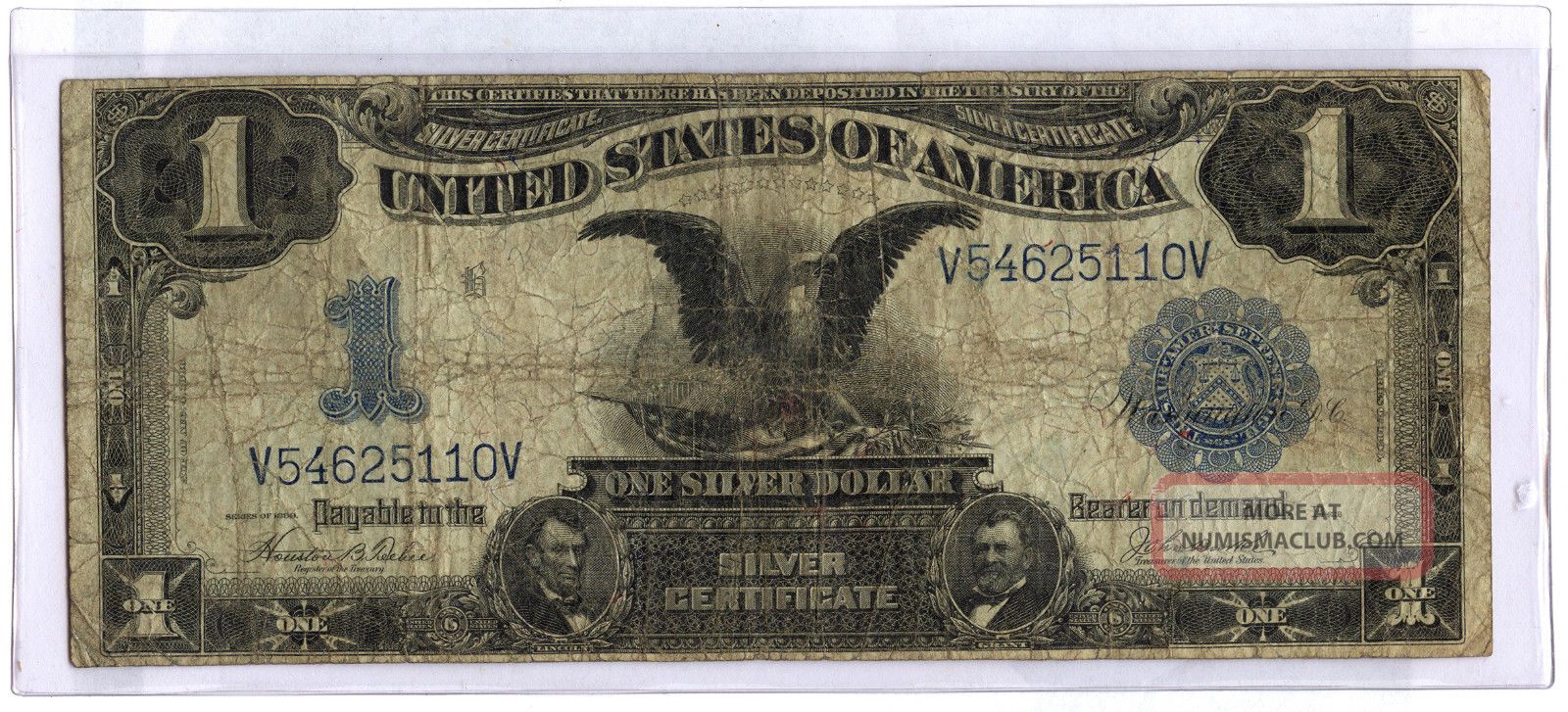 1899 Black Eagle $1 Dollar Silver Certificate