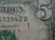 1995 Series A Federal Reserve 5 Dollar Double Printed Error Paper Money: US photo 3