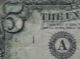 1995 Series A Federal Reserve 5 Dollar Double Printed Error Paper Money: US photo 4