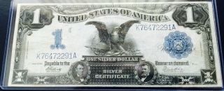1899 $1.  00 United States Large Size Silver Certificate With Blue Seal Fr 235 photo