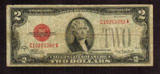 $2 1928 D Red Seal Banknote More Currency 4 photo