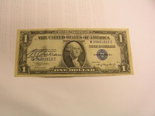 Very Rare 1935 - A $1 Courtesy Signature W.  A.  Julian Treasurer Silver Certificate photo
