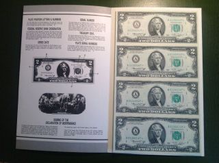 1976 A Star Series $2 Bills,  Uncirculated,  Uncut. photo