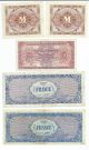 Rare Allied Military Currency Wwll 1943 - 1944 German Belgium France Paper Money: US photo 1