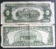 One Red Seal 1928g $2 & One Red Seal 1928f $5 United States Note (i74544320a) Small Size Notes photo 1