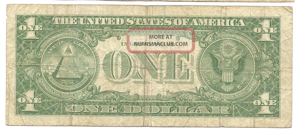 U S 1957 One Dollar Silver Certificate Star Note 8406