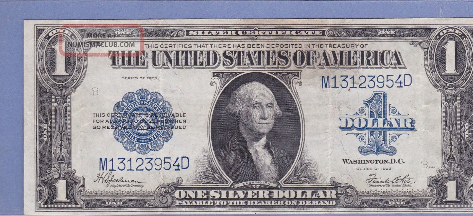 1923 1 Dollar Silver Certificate Circulated Large