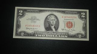 1953 - A $2 United States Note - Gem Crisp Uncirculated photo