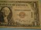 1935a - Wwii - Hawaii Brown Seal1 Dollar Bill Us Cerculated Small Size Notes photo 2