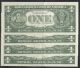 (4) Crisp 1981a Consecutive Numbered $1 Atlanta Frn. Small Size Notes photo 1