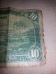 1914 $10 Dollar Large Note Blue Seal Federal Reserve Note Atlanta Georgia 6 - F Large Size Notes photo 5