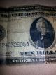 1914 $10 Dollar Large Note Blue Seal Federal Reserve Note Atlanta Georgia 6 - F Large Size Notes photo 7