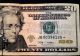 2009 Us $20 Star Currency Note Serial : Jb00396125 Small Size Notes photo 2