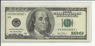 $100.  2003a St.  Louis Star.  Vf - Ef.  Only 320,  000 Ever Printed.  Low Serial photo