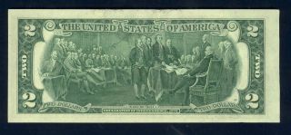 1976 Bicentennial $2 Gem Cu U.  S.  Fed Reserve Note 38 Years Old,  Yet photo