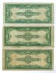 Group Of 3 - 1923 $1 Silver Certificate Blue Seal - G Washington F - 237 F - Vf Large Size Notes photo 1